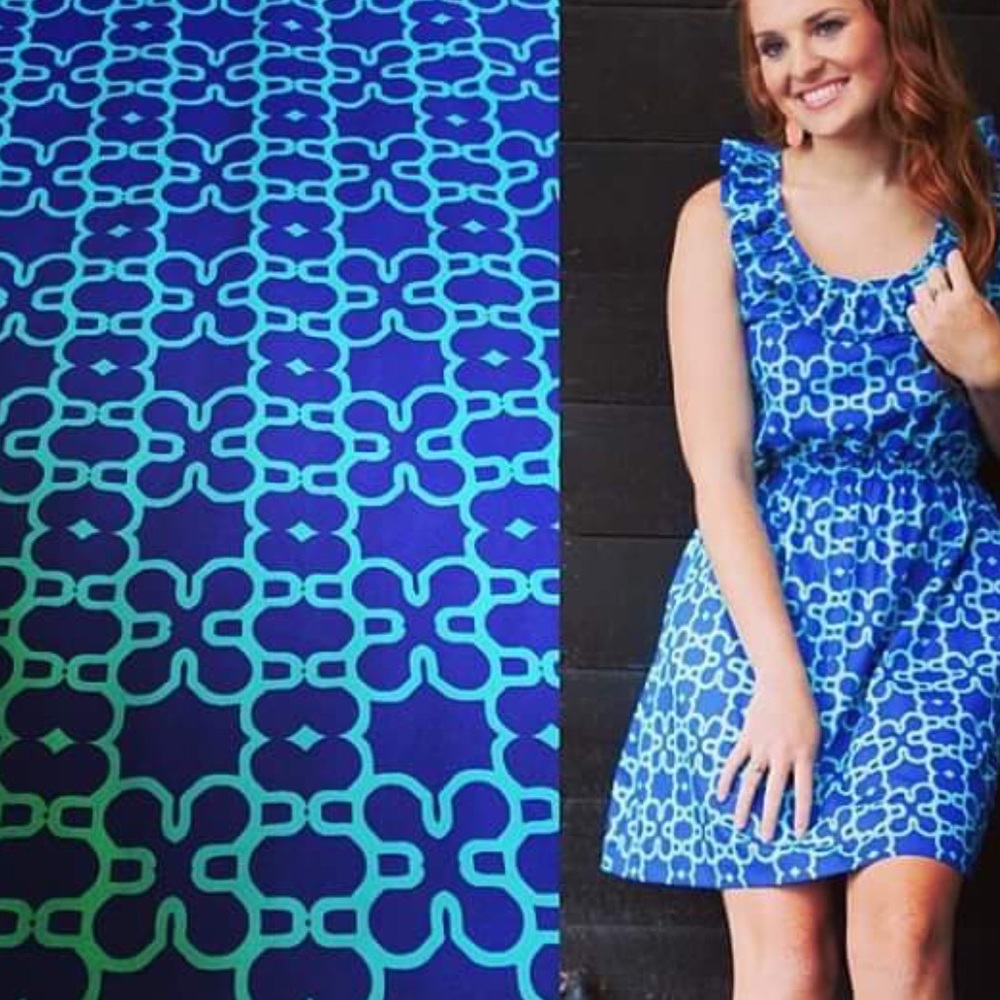 Ruffle Scoop Neck Dress - Picture 1 of 3